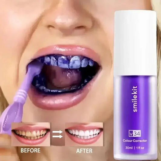 SMILEKIT V34 Purple Whitening Toothpaste